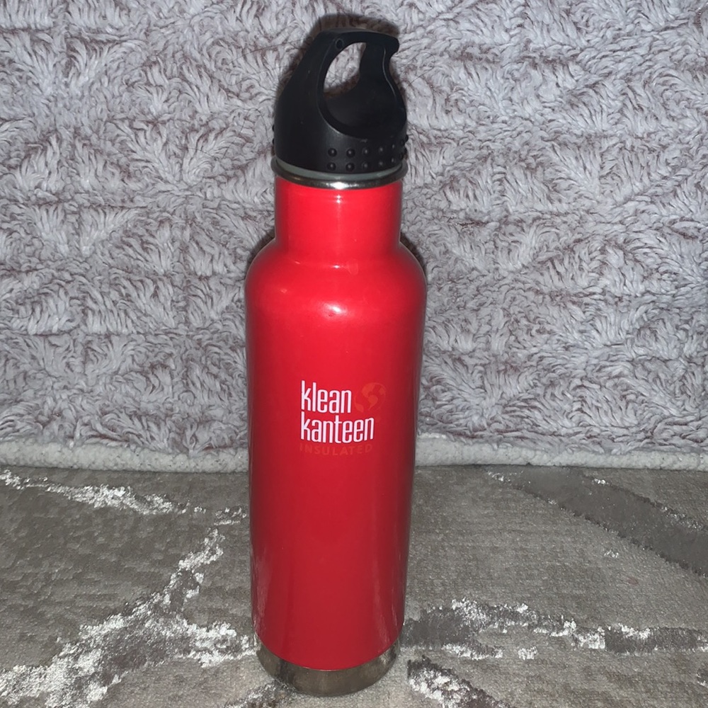 Klean Kanteen Classic Stainless Steel Insulated Water Bottle with Loop Cap
